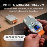 Glorious Model O 3 Wireless gaming muis Wit, Tot 30.000 dpi, RGB, USB / 2.4 GHz / Bluetooth