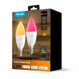 Govee Slimme, dimbare E14 ledlampen (2-pack) 2.4GHz Wi-Fi + Bluetooth