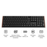 Keychron K5 Ultra 8K Wireless Custom Mechanical Keyboard Zwart, US lay-out (QWERTY), Keychron Milk POM Brown, 100%, RGB leds, LSA Double-shot PBT, USB-C | 2.4 GHz | Bluetooth 5.2