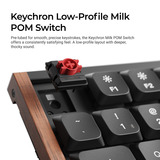 Keychron K5 Ultra 8K Wireless Custom Mechanical Keyboard Zwart, US lay-out (QWERTY), Keychron Milk POM Brown, 100%, RGB leds, LSA Double-shot PBT, USB-C | 2.4 GHz | Bluetooth 5.2