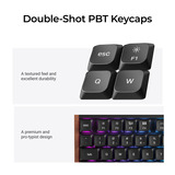 Keychron K5 Ultra 8K Wireless Custom Mechanical Keyboard Zwart, US lay-out (QWERTY), Keychron Milk POM Brown, 100%, RGB leds, LSA Double-shot PBT, USB-C | 2.4 GHz | Bluetooth 5.2