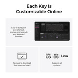 Keychron Q1 HE 8K Magnetic Switch Keyboard, toetsenbord Wit, US lay-out, Keychron Ultra-Fast Lime, 75%, RGB, Hot swap, 8K