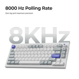 Keychron Q1 HE 8K Magnetic Switch Keyboard, toetsenbord Wit, US lay-out, Keychron Ultra-Fast Lime, 75%, RGB, Hot swap, 8K