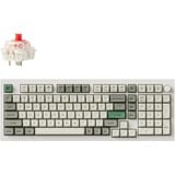 Keychron Q5 Max-P1 RGB mechanisch toetsenbord Wit, US lay-out (QWERTY), Gateron Jupiter Red, 96%, RGB leds, KSA double-shot PBT, hot swap, Knob, 2.4GHz | Bluetooth 5.1 | USB-C