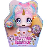 MGA Entertainment Glitter Babyz - eenhoornpop - Roze regenboog (Jewels Daydreamer) 