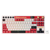 Royal Kludge M87 TKL draadloos gaming toetsenbord US lay-out, Famicom, Cream switch, 80%, RGB, Hot swap, 2.4 GHz / USB-C / Bluetooth