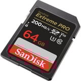 SanDisk Extreme PRO 64 GB SDXC geheugenkaart Zwart, UHS-I, Class 10, U3, V30