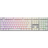 Sharkoon PureWriter RGB, gaming toetsenbord Wit, US lay-out, Kailh Choc Low Profile Red, RGB leds