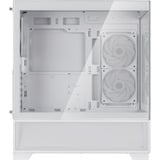SilverStone Lucid 05 mini tower behuizing Wit | 2x USB-A | 1x USB-C | RGB | Tempered Glass