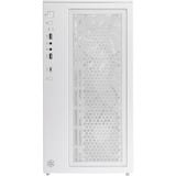 SilverStone Lucid 05 mini tower behuizing Wit | 2x USB-A | 1x USB-C | RGB | Tempered Glass