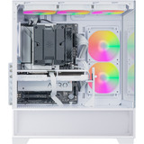 SilverStone Lucid 05 mini tower behuizing Wit | 2x USB-A | 1x USB-C | RGB | Tempered Glass