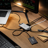 Targus USB4 Dual Video Mobile Dock with 140W EPR Pass-Thru dockingstation Aluminium