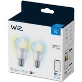 WiZ Lamp A60 E27 x2 led-lamp Wifi + Bluetooth protocol, 2 stuks