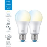 WiZ Lamp A60 E27 x2 led-lamp Wifi + Bluetooth protocol, 2 stuks
