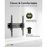 goobay TV Wall Mount TILT 32 - 75 inch (81 - 191 cm), max. 45 kg wandmontage  Zwart