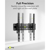 goobay TV Wall Mount TILT 32 - 75 inch (81 - 191 cm), max. 45 kg wandmontage  Zwart