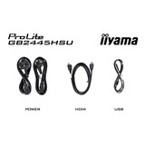 iiyama G-Master Black Hawk GB2445HSU-B2 24" gaming monitor Zwart, 100 Hz, HDMI, DisplayPort, USB, Audio, Adaptive Sync