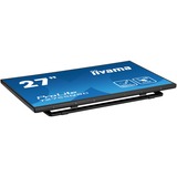 iiyama ProLite T2755QSC-B1 27" touchscreen monitor Zwart, Touch, HDMI, DisplayPort, USB, Audio 