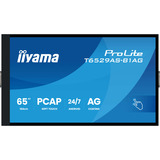 iiyama ProLite T6529AS-B1AG 64.5" 4K Ultra HD Public Display Zwart, Touch, HDMI, USB-C, Audio, LAN, WiFi 5, Android 14