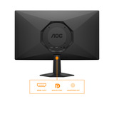AOC 27G50F 27" gaming monitor Zwart, HDMI, DisplayPort, 180Hz OC