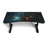 Arozzi Arena Gaming Desk - Omega Zwart/lichtblauw