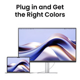 BenQ MA270UP voor MacBook 27" 4K Ultra HD monitor Zilver, 2x HDMI, 2x USB-C, 2x USB-A
