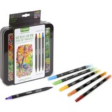 Crayola Signature - Sketch & Detail dual tip markers tekenen 16 stuks, Super Tips en Fijne Punt