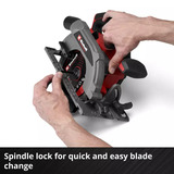 EINHELL Professional Accu Handcirkelzaag TP-CS 18/165 Li BL - Solo Rood/zwart, Power X-Change, Accu en oplader niet inbegrepen