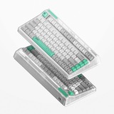 Iqunix OG80 Wormhole Wireless Mechanical Keyboard Grijs, US lay-out (QWERTY), Cherry MX Red, 80% (TKL)	, RGB leds, Hot-swappable, PBT, 2.4GHz | Bluetooth 5.1 | USB-C