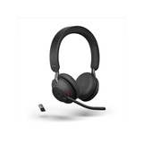 Jabra Evolve2 65, MS Stereo on-ear headset Zwart, Microsoft Teams, Bluetooth