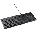 Kensington KB100 EQ Wired Full Size Keyboard, toetsenbord Zwart, EU lay-out (QWERTY), Membraan