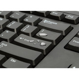 Kensington KB100 EQ Wired Full Size Keyboard, toetsenbord Zwart, EU lay-out (QWERTY), Membraan