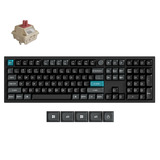 Keychron Q6 Ultra-M1 8K Wireless Custom Mechanical Keyboard Zwart, US lay-out (QWERTY), Keychron Silk POM Red, 100%, RGB, Hot swap, 8K, 2.4 GHz / Bluetooth 5.2 / USB-C