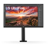 LG 27UN880-B UHD 4K Ergo IPS-monitor met USB Type-C Zwart, 2x HDMI, 1x DisplayPort, Sound