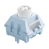 MCHOSE Z75S Orange Blue Snow Tiger Metal Top Cover Wireless Mechanical, toetsenbord Grijs/lichtblauw, US lay-out, TTC Snow Tiger, 75%, RGB, Hot swap, Double-shot PBT, draadloos / Bluetooth / USB-C