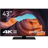 Nokia UNE43GV210 43" Ultra HD led-tv Zwart, 3x HDMI, VGA, HDR10, WLAN, BT