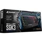 Sharkoon Skiller Mech SGK3, gaming toetsenbord Zwart, US lay-out, Kailh Brown, RGB leds