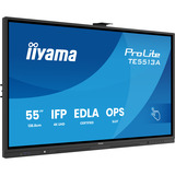 iiyama ProLite TE5513A-B1AG 54.6" 4K Ultra HD Public Display Zwart, Touch, HDMI, DisplayPort, Audio, LAN, WiFi 6, USB-C, Android 14