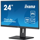 iiyama ProLite XUB2492HSU-B6 23.8" monitor Zwart (mat), HDMI, DisplayPort, USB, Audio