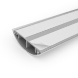 ACT Connectivity Vloergoot PVC met aluminium deksel 70 mm kabelkanaal Grijs