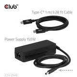 Club 3D 14-1 USB-C Quad Display Dockingstation Zwart