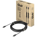 Club 3D CAC-1535 USB 3.2 Gen2 type-C naar USB C Active bi-directional cable 8k60Hz kabel Zwart, 5 meter