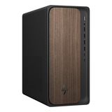 HP OmniDesk Desktop AI M03-0031nd PC (D13SFEA) pc-systeem Zwart/houtkleur | Ultra 7 265 | Intel Graphics | 16 GB | 1 TB SSD