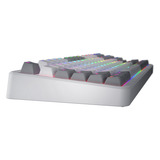 Hator Rockfall 3 TKL Wireless RGB mechanisch gaming toetsenbord Wit, US lay-out (QWERTY), HATOR Aurum Orange, 80% (TKL)	, RGB, PBT keycaps, Hotswap, 2.4 GHz / Bluetooth / USB-C
