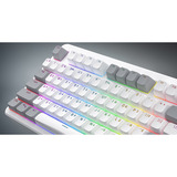 Hator Rockfall 3 TKL Wireless, gaming toetsenbord Wit, US lay-out, HATOR Aurum Orange, RGB, PBT keycaps, Hotswap, 2.4 GHz / Bluetooth / USB-C