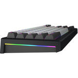 Hator Skyfall Pro Wireless, gaming toetsenbord Zwart, US lay-out, HATOR Aurum Vanilla Silent, 65%, RGB, Double-shot PBT, Hot-swap, 2.4GHz / Bluetooth / USB-C