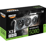INNO3D GeForce RTX 5080 X3 grafische kaart DLSS 4, 3x DisplayPort, 1x HDMI 2.1