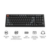 Keychron V5 Ultra 8K Wireless Custom Mechanical Keyboard, toetsenbord Zwart, US lay-out, Keychron Silk POM Brown, 96%, RGB, Hot swap, 2.4 GHz / Bluetooth 5.3 / USB-C