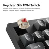 Keychron V5 Ultra 8K Wireless Custom Mechanical Keyboard, toetsenbord Zwart, US lay-out, Keychron Silk POM Brown, 96%, RGB, Hot swap, 2.4 GHz / Bluetooth 5.3 / USB-C