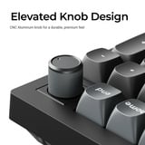 Keychron V5 Ultra 8K Wireless Custom Mechanical Keyboard, toetsenbord Zwart, US lay-out, Keychron Silk POM Brown, 96%, RGB, Hot swap, 2.4 GHz / Bluetooth 5.3 / USB-C